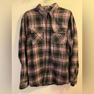 Men’s L flannel button down